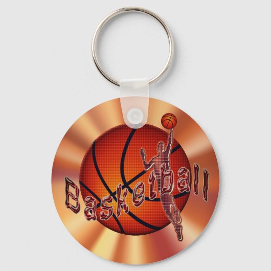 Basketball-Sleutelhangers met een modern koel ontw Sleutelhanger (Voorkant)