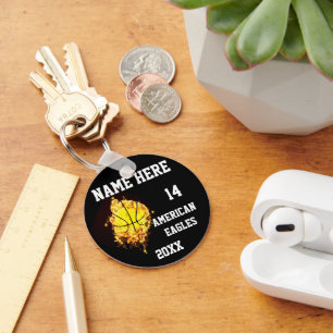 Basketball-Sleutelhangers met vlam Sleutelhanger