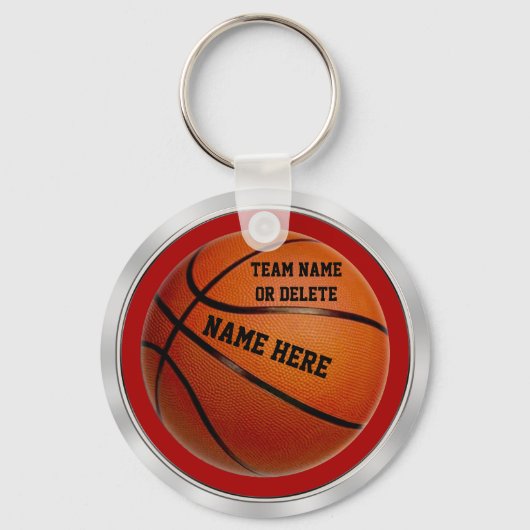 Basketball-Sleutelhangers voor team en speler Sleutelhanger (Voorkant)