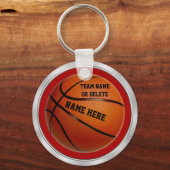 Basketball-Sleutelhangers voor team en speler Sleutelhanger (Voorkant)