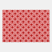 Basketball & Snowflake Red Black & White Kerstmis Inpakpapier Vel (Voorkant)