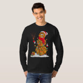 Basketball Snowman Balls T-shirt (Voorkant volledig)