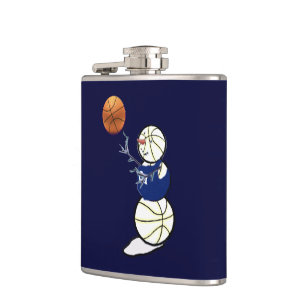 Basketball Snowman Heupfles