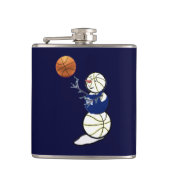 Basketball Snowman Heupfles (Voorkant)