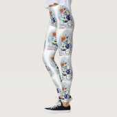 Basketball Snowman-kerstLeggings Leggings (Links)