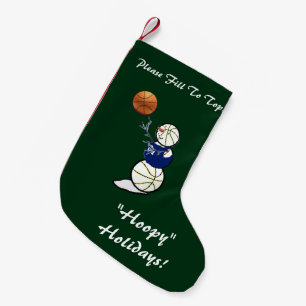 Basketball Snowman Kerstmis Kleine Kerstsok