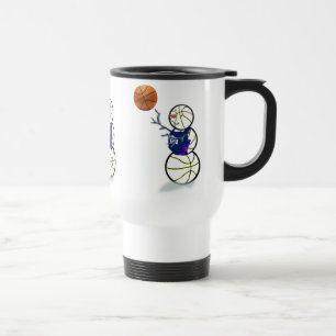 Basketball Snowman Kerstmis Reisbeker