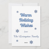 Basketball Snowman Let It Snow Flat Holiday Card Feestdagenkaart (Achterkant)