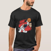 basketball spaceman space t-shirt (Voorkant)