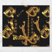 BASKETBALL SPARKLING WIJNETIKET (Enkel label)