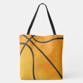 Basketball Specialized Oranje Girls Kinder Trendy Tote Bag (Achterkant)
