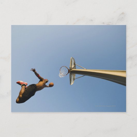 Basketball speler 2 briefkaart (Voorkant)