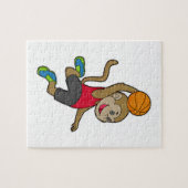 Basketball-speler Basketball Legpuzzel (Horizontaal)