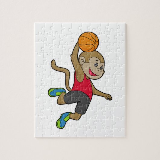 Basketball-speler Basketball Legpuzzel (Verticaal)