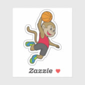Basketball-speler Basketball Sticker (Vel)