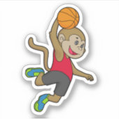 Basketball-speler Basketball Sticker (Voorkant)