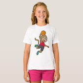 Basketball-speler Basketball T-shirt (Voorkant volledig)