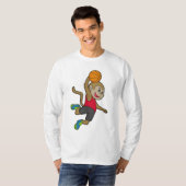 Basketball-speler Basketball T-shirt (Voorkant volledig)