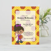 Basketball-speler Kaart (Staand voorkant)