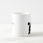 Basketball-speler met ball custom koffiemok (Center)