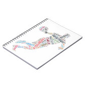 Basketball-speler Notitieboek (Linkerzijde)