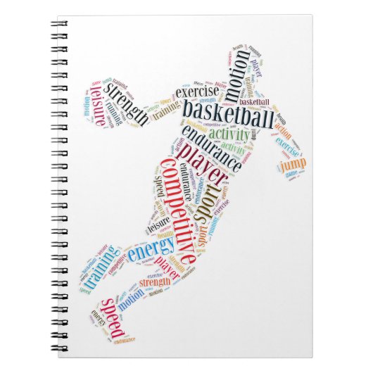 Basketball-speler Notitieboek (Voorkant)