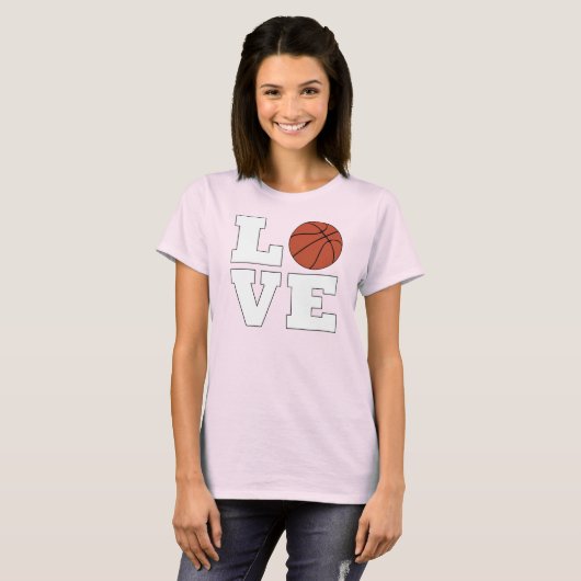 Basketball-speler of -coach, voor dames t-shirt (Voorkant volledig)