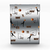 Basketball-spelers, patroon, fotoblokken (Voorkant)