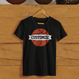 Basketball-spelers & touringcars - Aangepaste team T-shirt