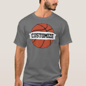 Basketball-spelers & touringcars - Aangepaste team T-shirt (Voorkant)