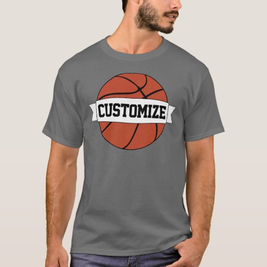 Basketball-spelers & touringcars - Aangepaste team T-shirt (Voorkant)