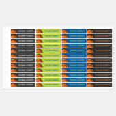 Basketball sport aangepaste naam kleding labels (Vel)