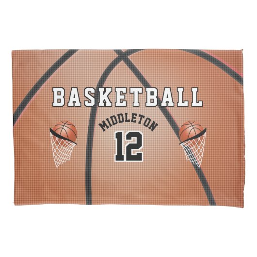 Basketball Sport Ball Design Kussensloop (Voorkant)