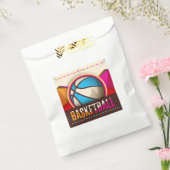 Basketball Sport Ball Game Cool Abstract Bedankzakje (Gezegeld)