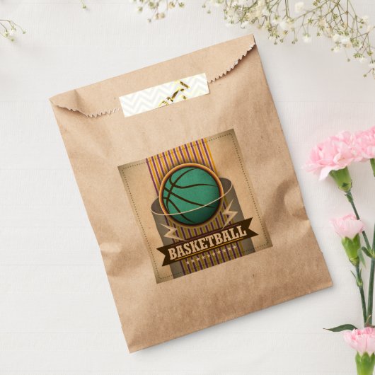 Basketball Sport Ball Game Cool Bedankzakje (Gezegeld)