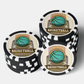 Basketball Sport Ball Game Cool Poker Chips (Opstapeling)