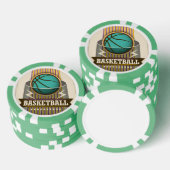 Basketball Sport Ball Game Cool Poker Chips (Opstapeling)