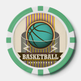 Basketball Sport Ball Game Cool Poker Chips