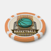 Basketball Sport Ball Game Cool Pokerchips (Enkel)