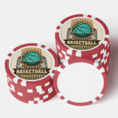 Basketball Sport Ball Game Cool Pokerchips (Opstapeling)
