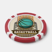 Basketball Sport Ball Game Cool Pokerchips (Enkel)