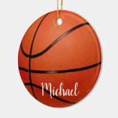 Basketball Sport - Basket Ball Your Name Keramisch Ornament (Links)