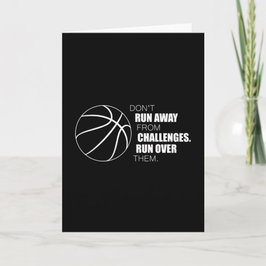 Basketball Sport Basketball Player Team Gift Idee Kaart (Voorkant)