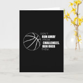 Basketball Sport Basketball Player Team Gift Idee Kaart (Gele Bloem)