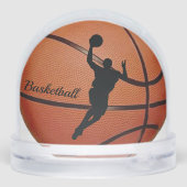 Basketball Sport Design Snow Globe Sneeuwbol (Achterkant)
