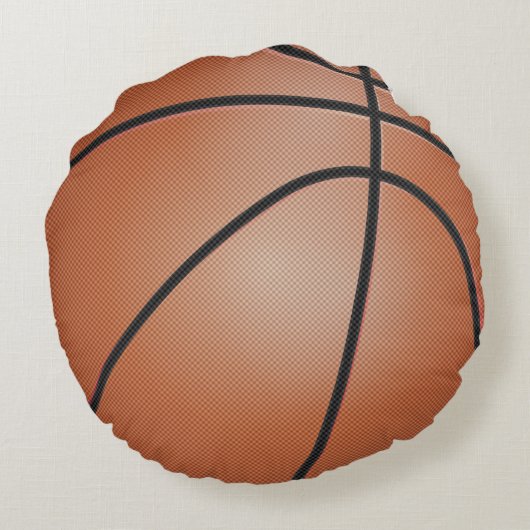 Basketball Sport | DIY-naam Rond Kussen (Achterkant)