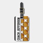 Basketball Sport | DIY-tekst Bagagelabel (Voorkant verticaal)