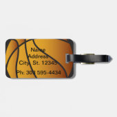 Basketball Sport | DIY-tekst Bagagelabel (Achterkant horizontaal)