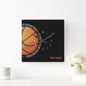  Basketball | Sport Gifts Vierkante Klok (Huis)