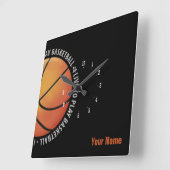  Basketball | Sport Gifts Vierkante Klok (Hoek)